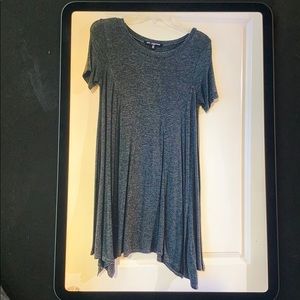 Grey Shift Dress with Sleeves